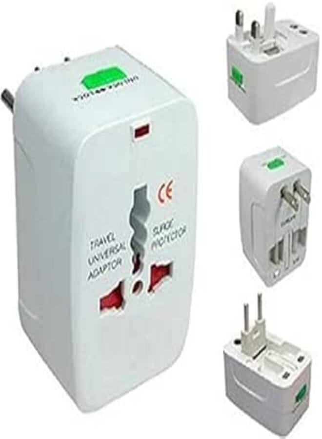 All in one Universal Travel Adapter Plug, US/UK/EU/AU AC Plug
